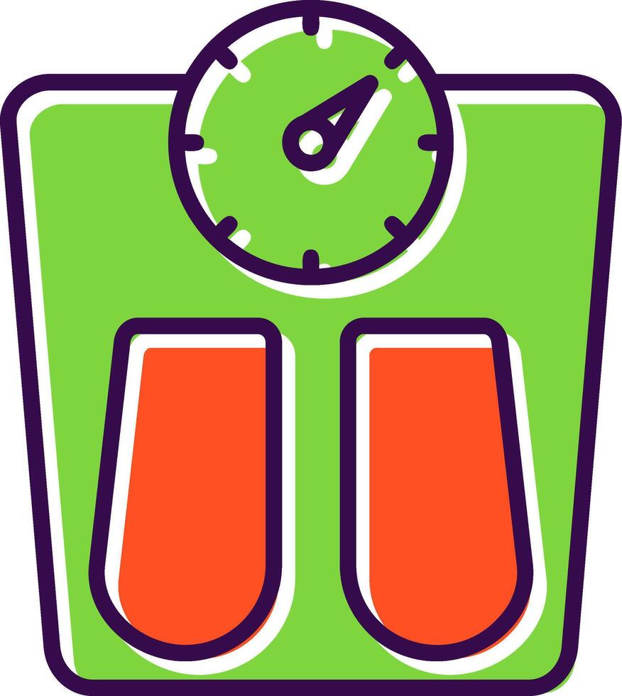 Scales filled Design Icon vector