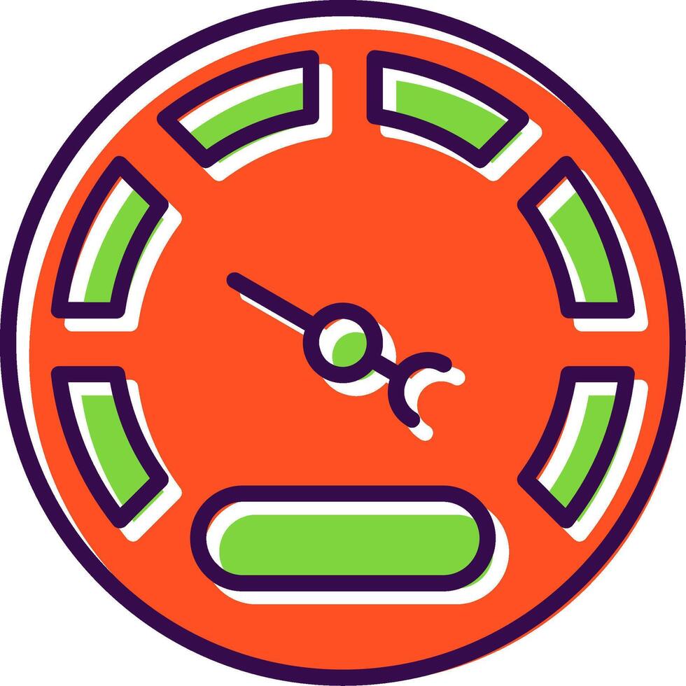 Gauge filled Design Icon vector