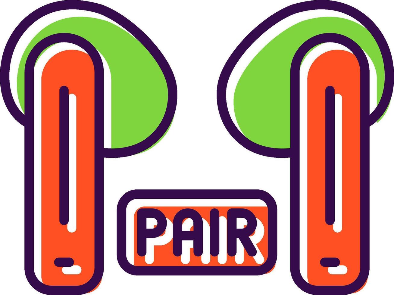 Pairing filled Design Icon vector