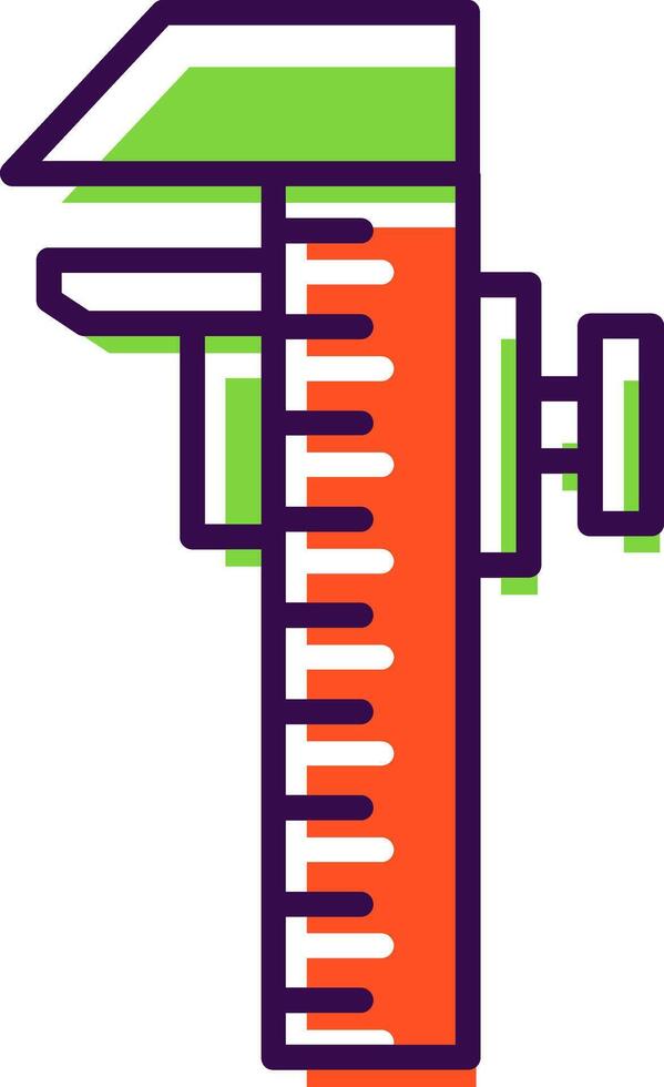 Caliper filled Design Icon vector