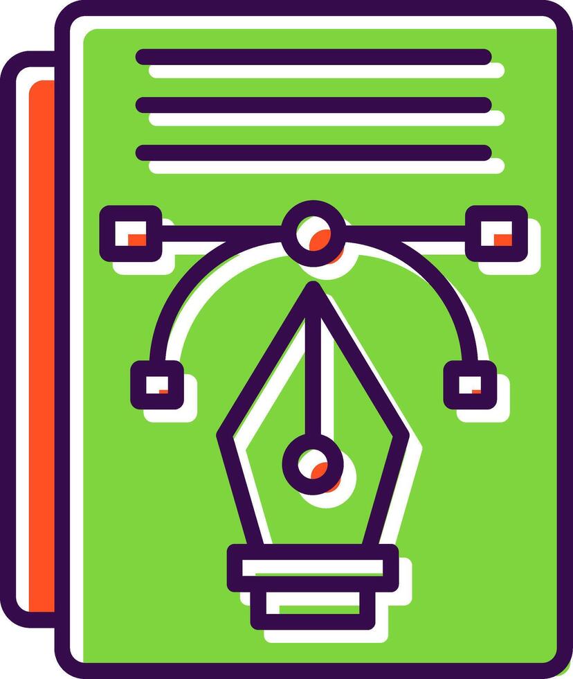 filled Design Icon vector