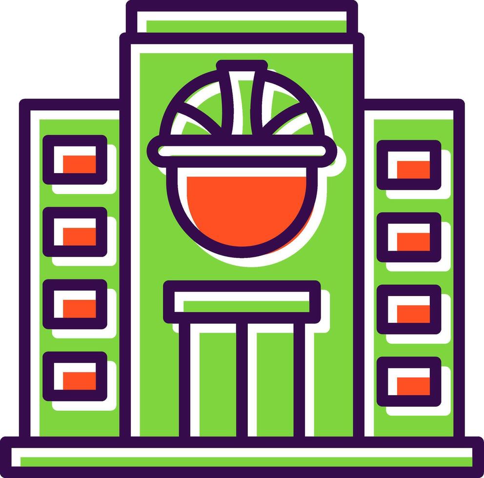 Building filled Design Icon vector