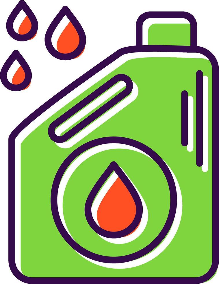 Oil filled Design Icon vector
