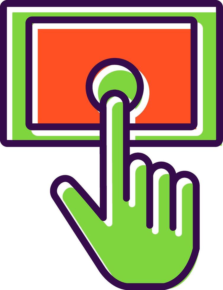 Tablet filled Design Icon vector