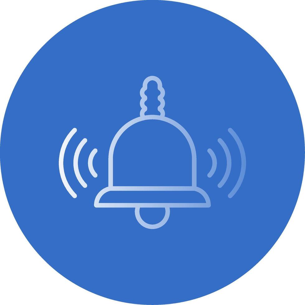Bell Flat Bubble Icon vector