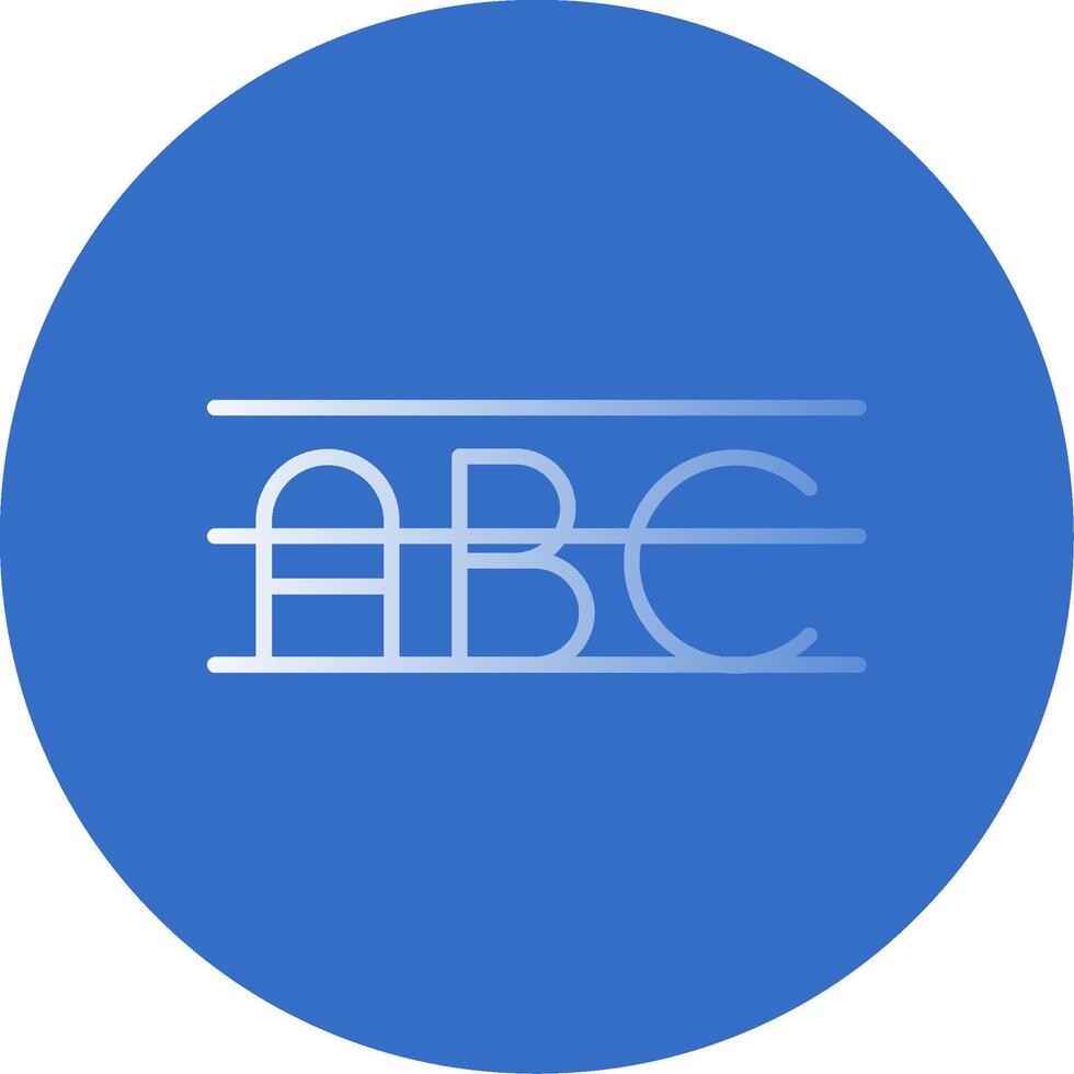 Alphabet Flat Bubble Icon vector