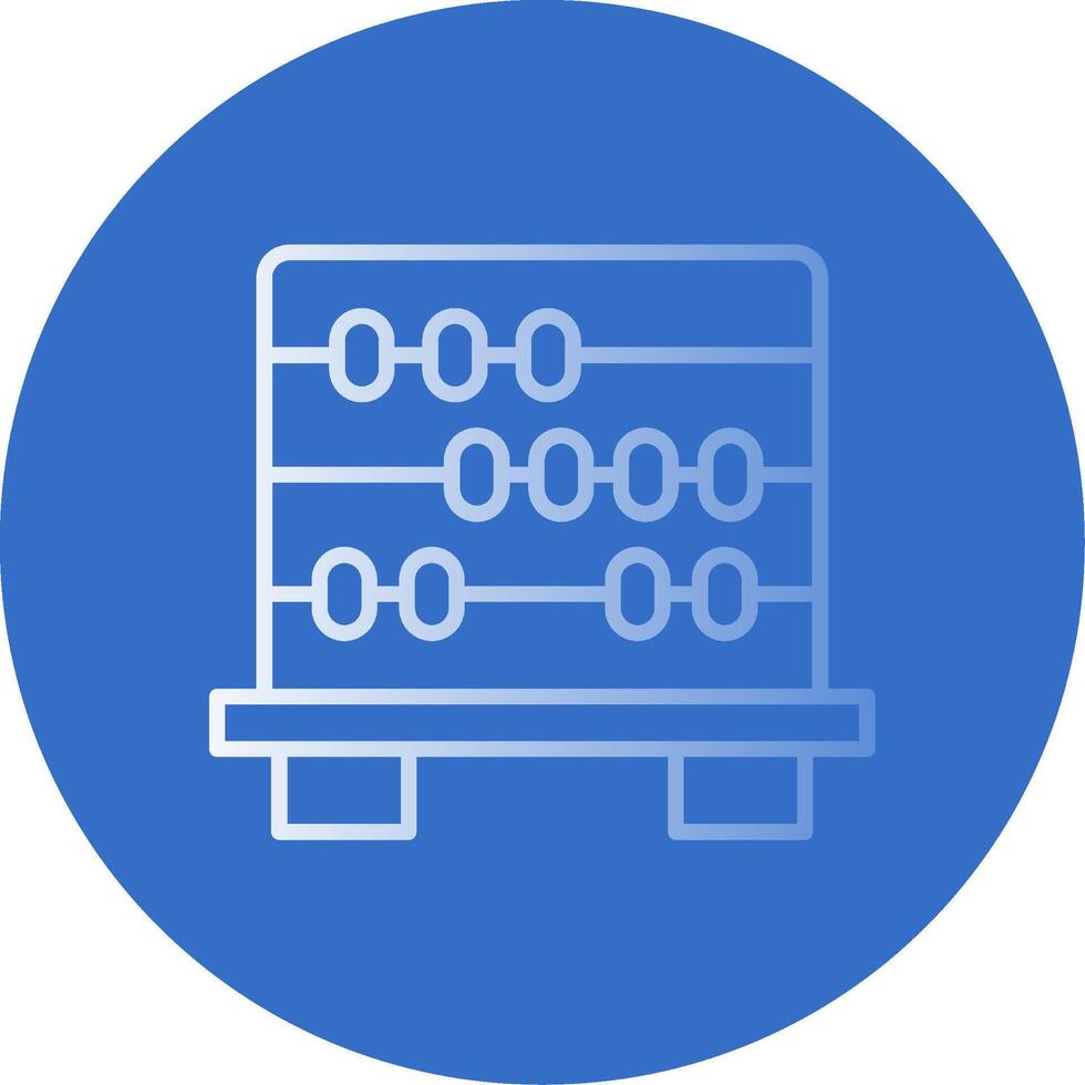 Abacus Flat Bubble Icon vector