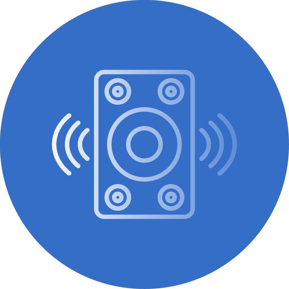 Speaker Flat Bubble Icon vector