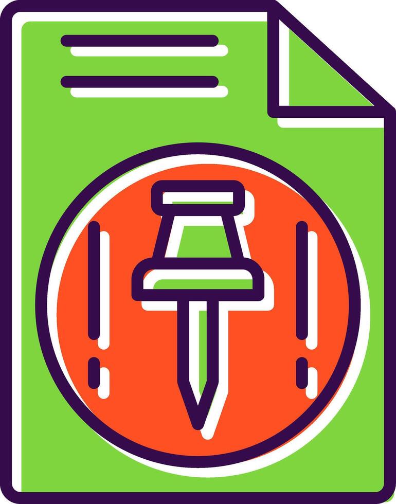 Push filled Design Icon vector