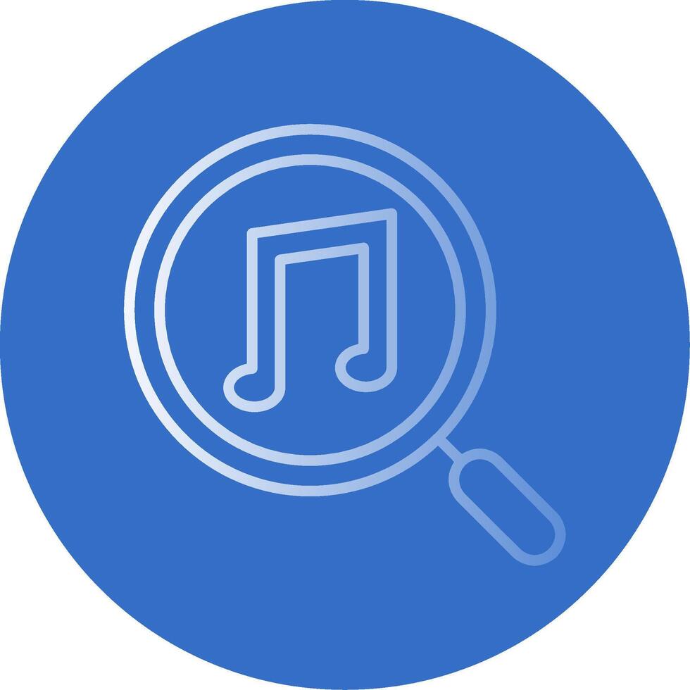 Music Note Flat Bubble Icon vector