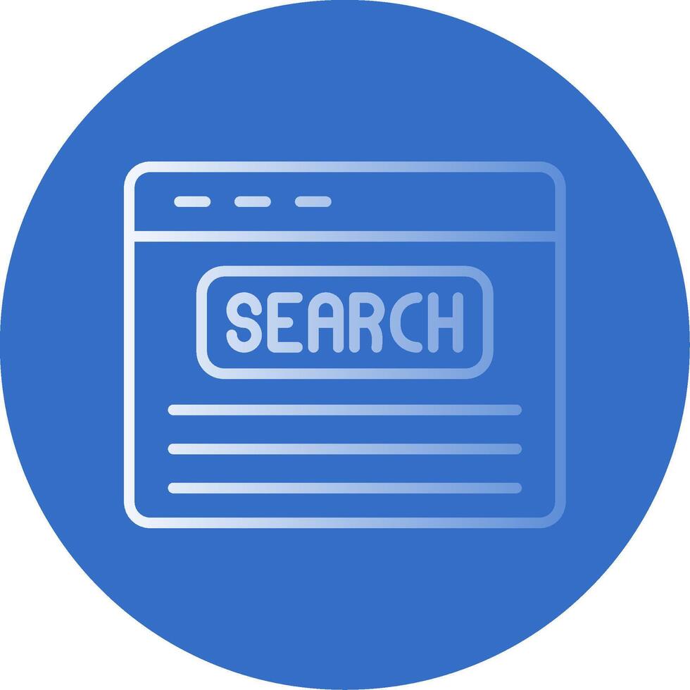 Search Bar Flat Bubble Icon vector
