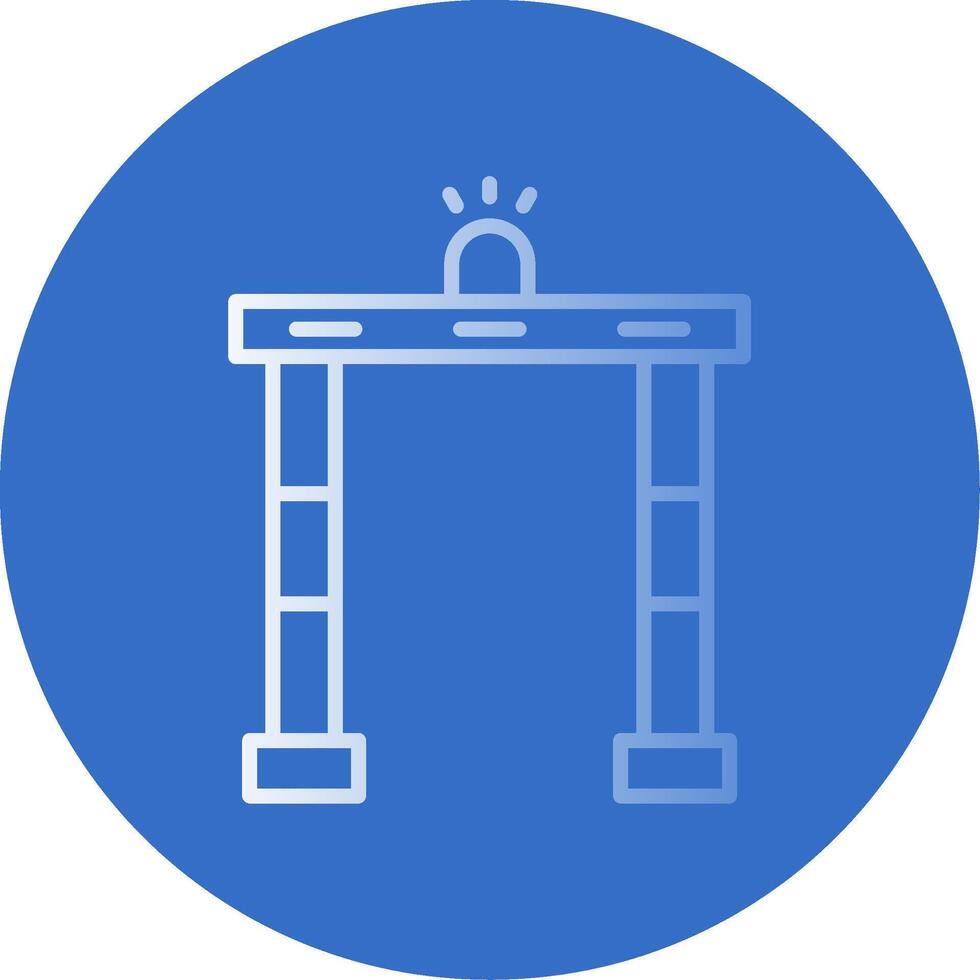 Metal Detector Flat Bubble Icon vector