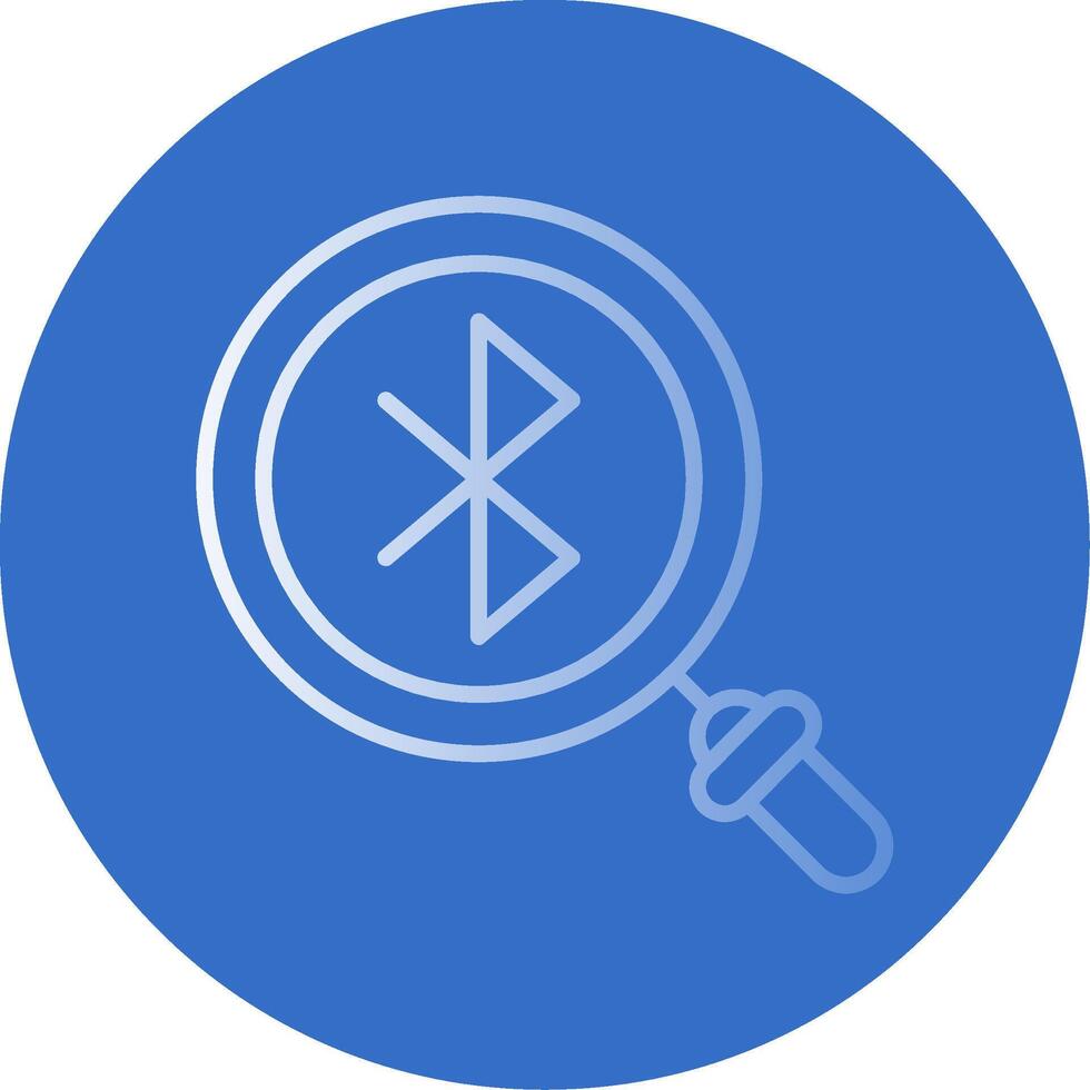 Bluetooth Flat Bubble Icon vector
