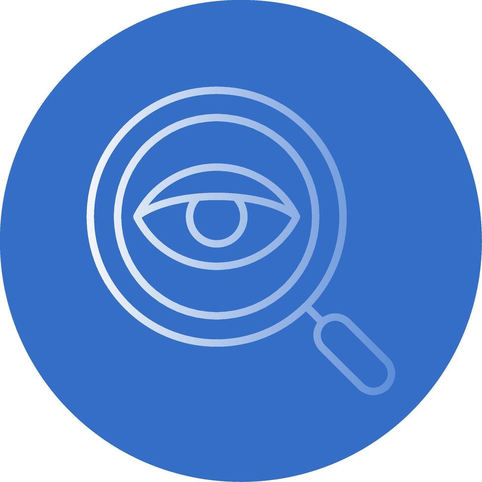 Eye Flat Bubble Icon vector