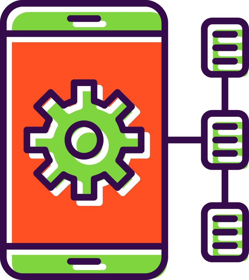 Task filled Design Icon vector