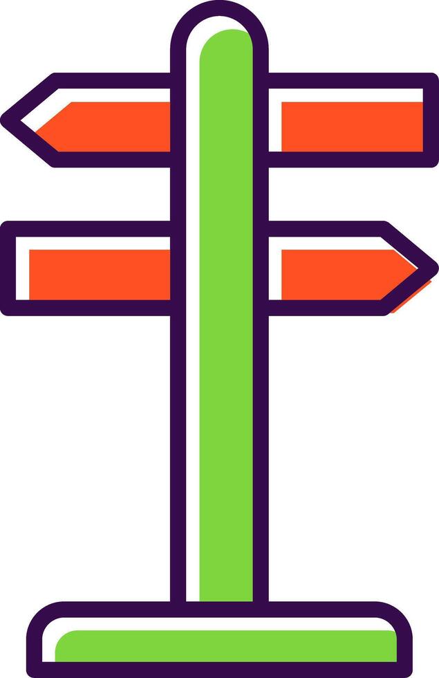 Direction filled Design Icon vector