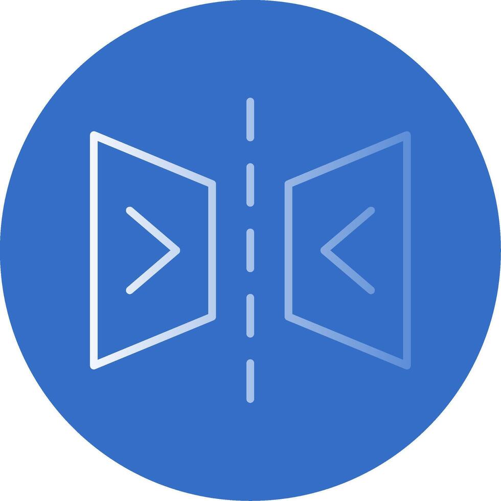 Reflect Flat Bubble Icon vector