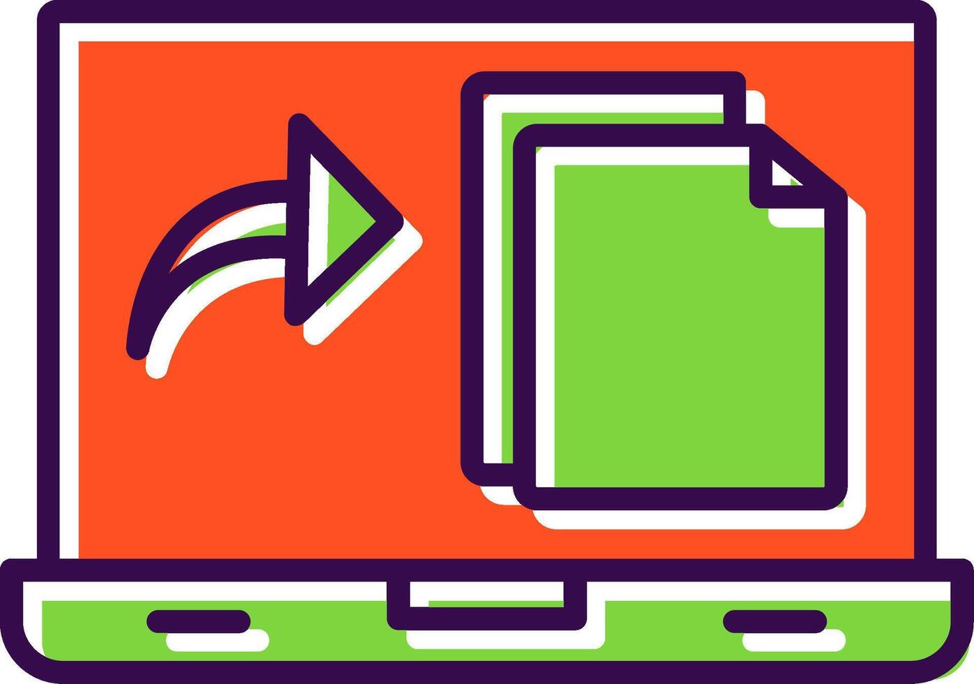 File filled Design Icon vector