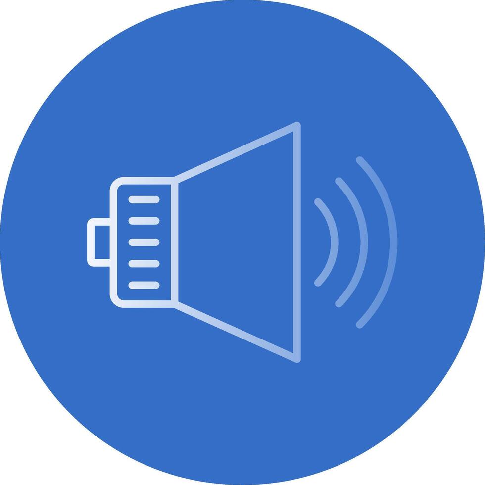 Audio Flat Bubble Icon vector