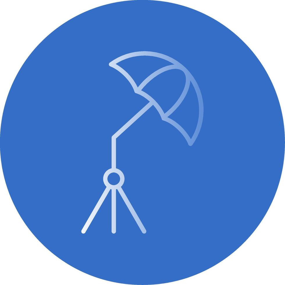 Umbrella Flat Bubble Icon vector