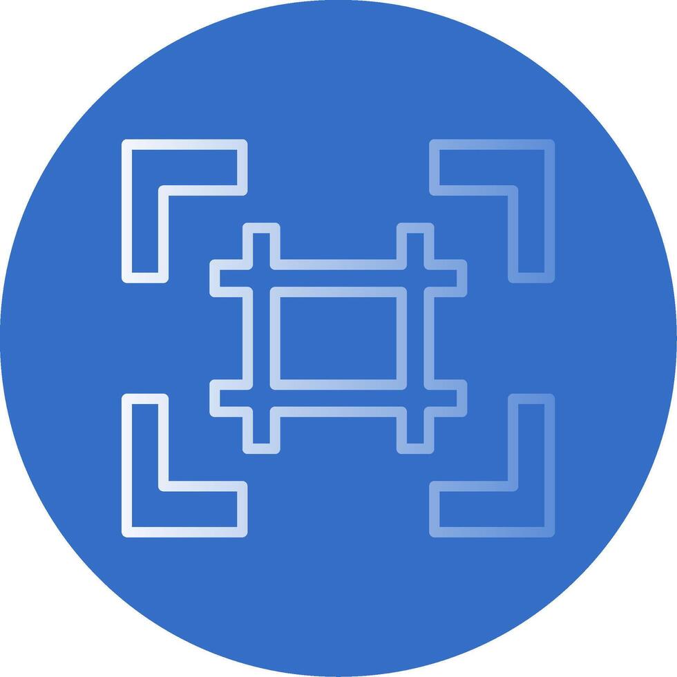 Grid Flat Bubble Icon vector