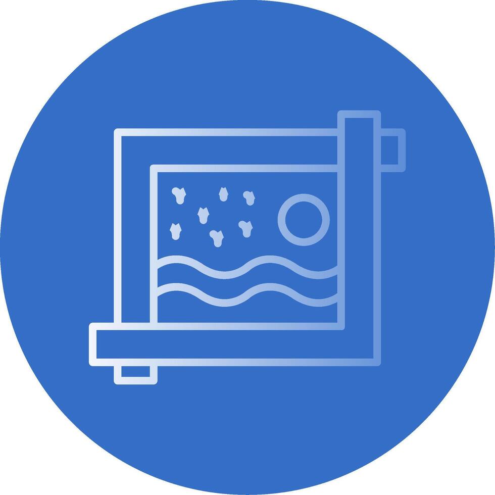 Crop Tool Flat Bubble Icon vector