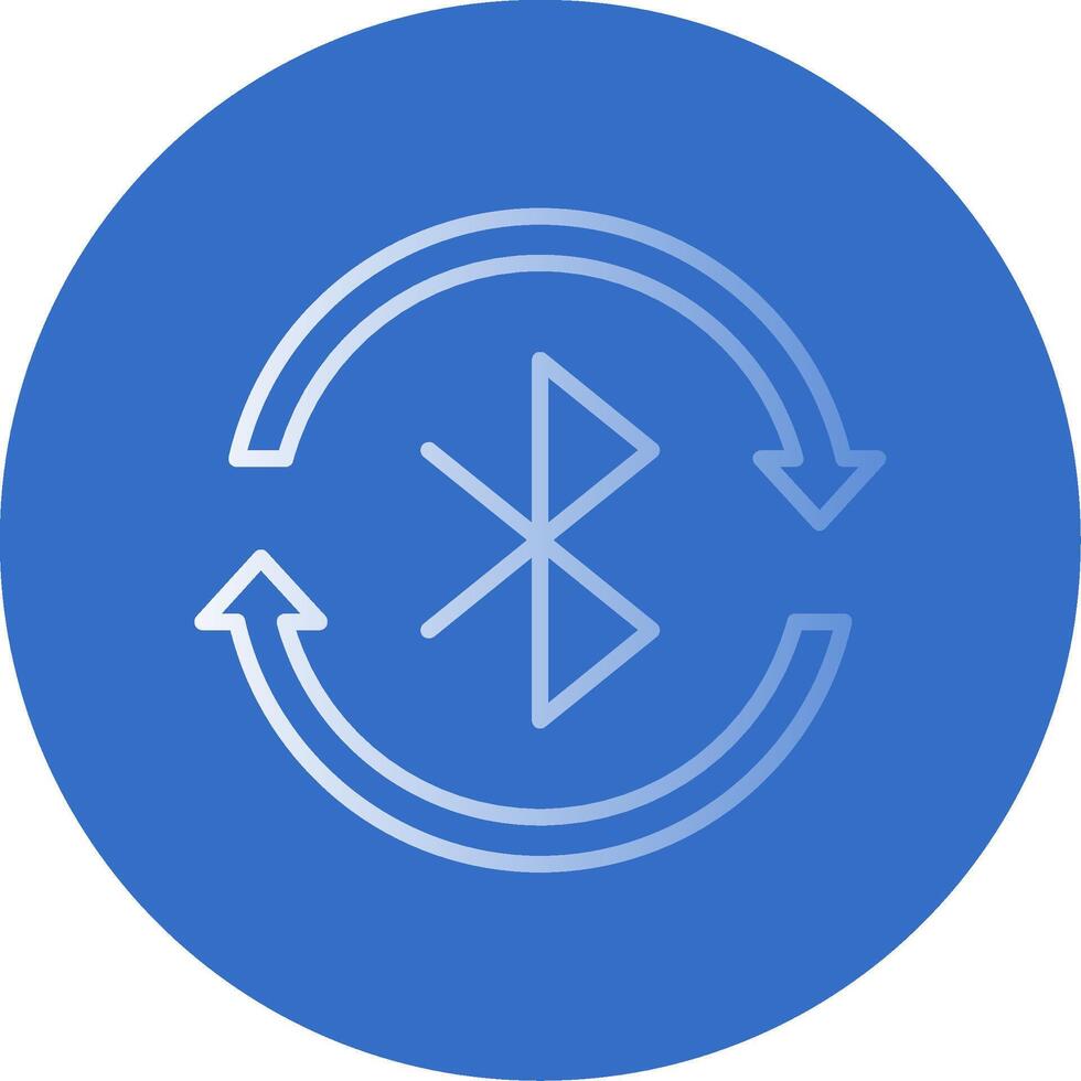 Bluetooth Flat Bubble Icon vector