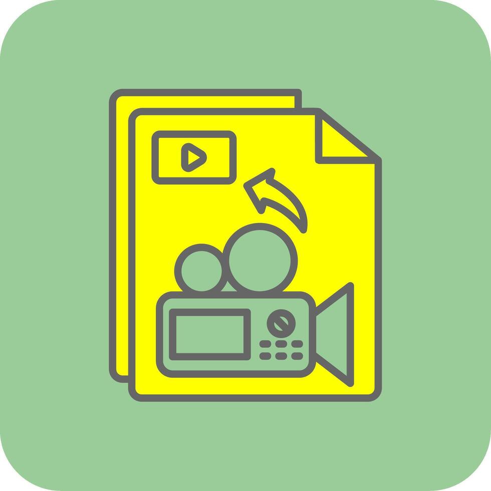 Filled Yellow Icon vector