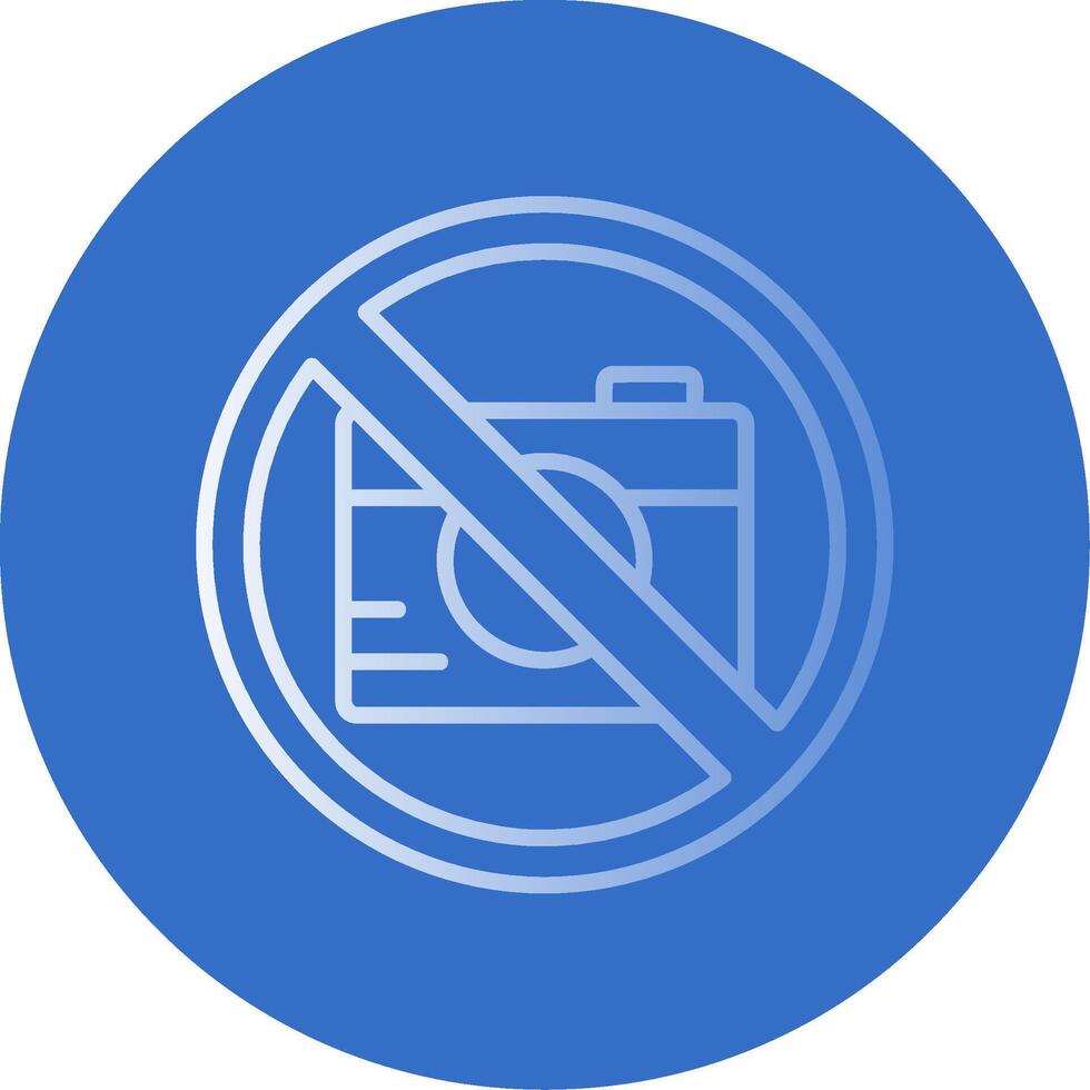 No Photo Flat Bubble Icon vector