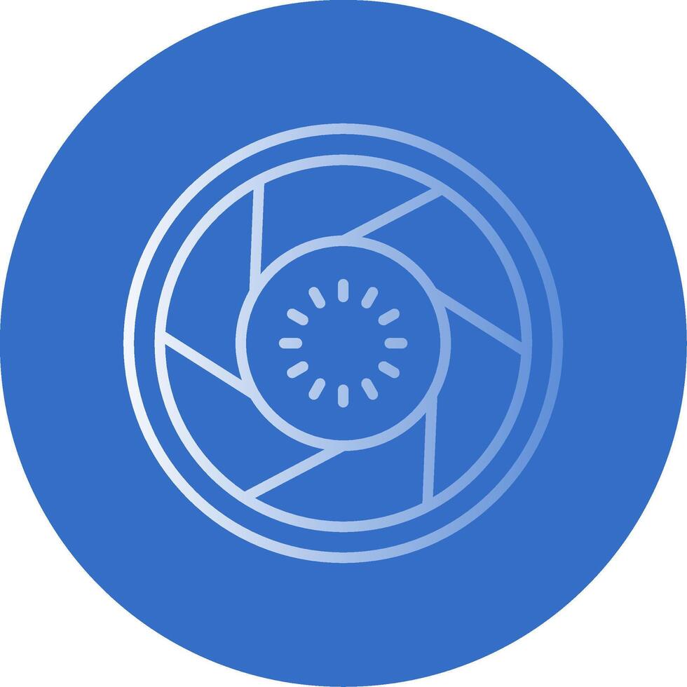 Lens Flat Bubble Icon vector