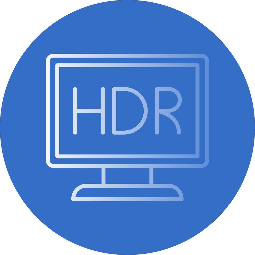 Monitor Flat Bubble Icon vector