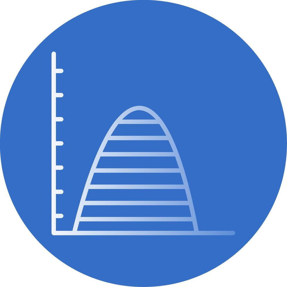 Levels Flat Bubble Icon vector