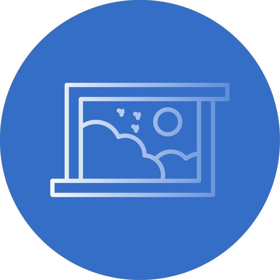 Image Flat Bubble Icon vector