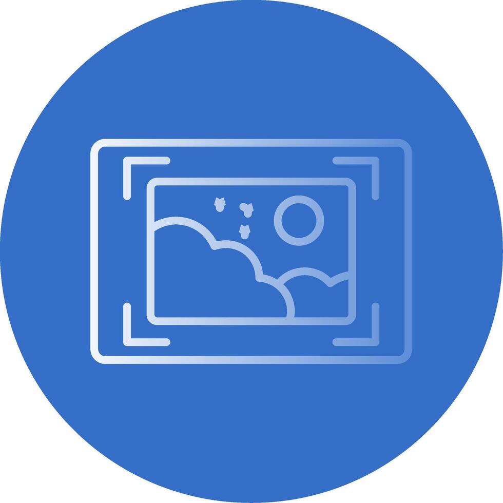 Screen Flat Bubble Icon vector