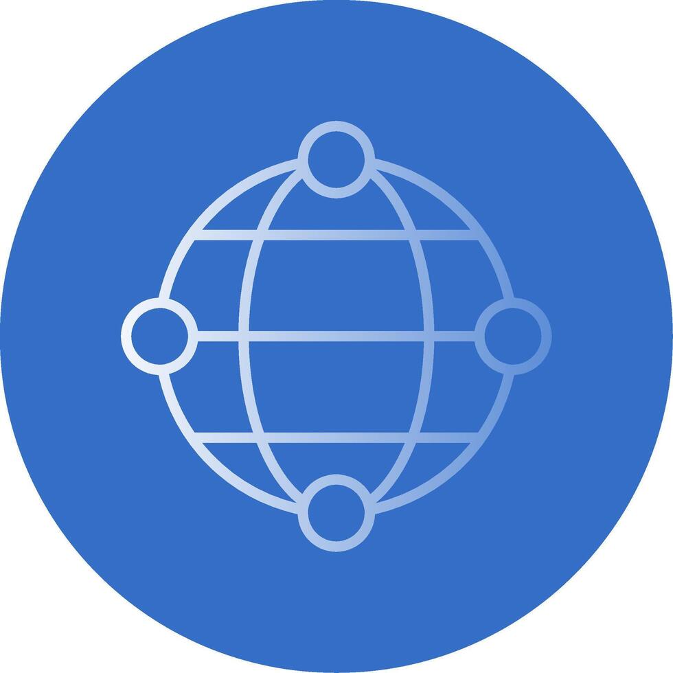 Internet Flat Bubble Icon vector