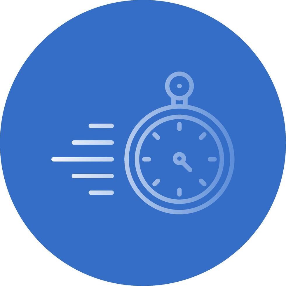 Timer Flat Bubble Icon vector