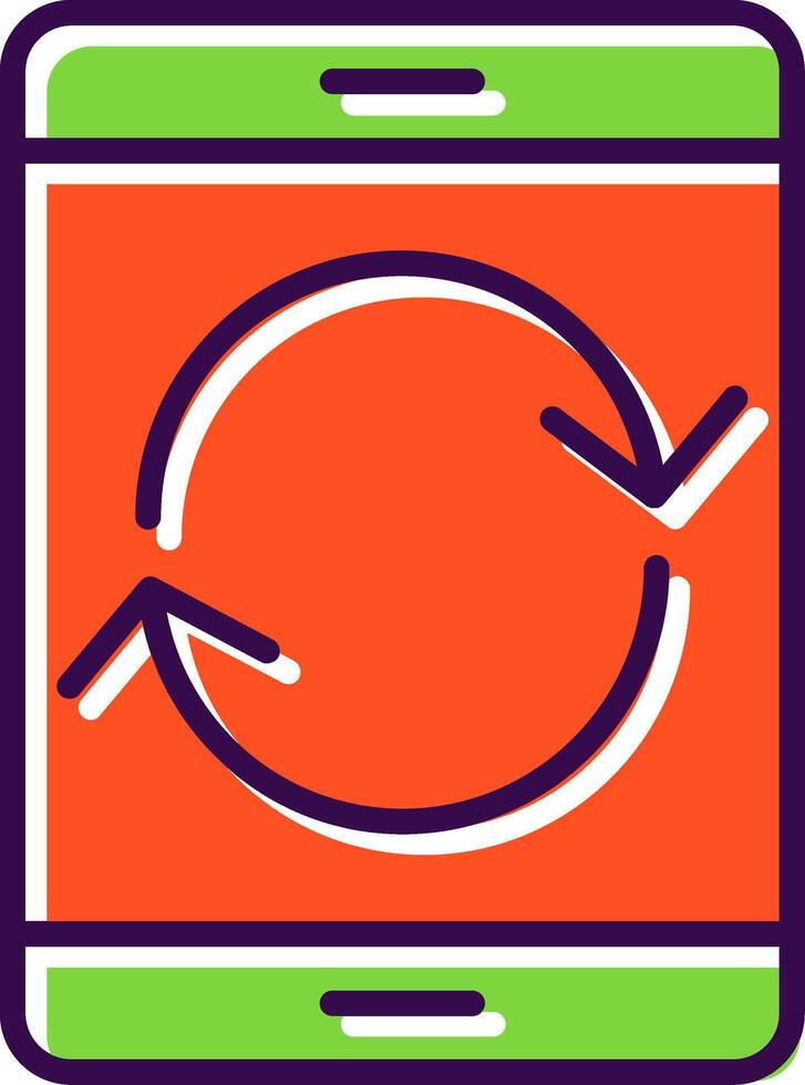 Restart filled Design Icon vector