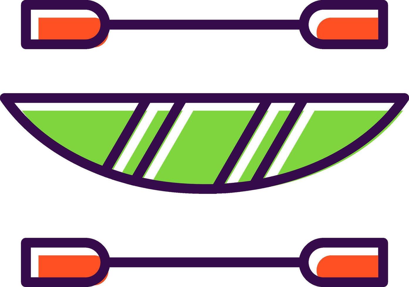 Kayak filled Design Icon vector