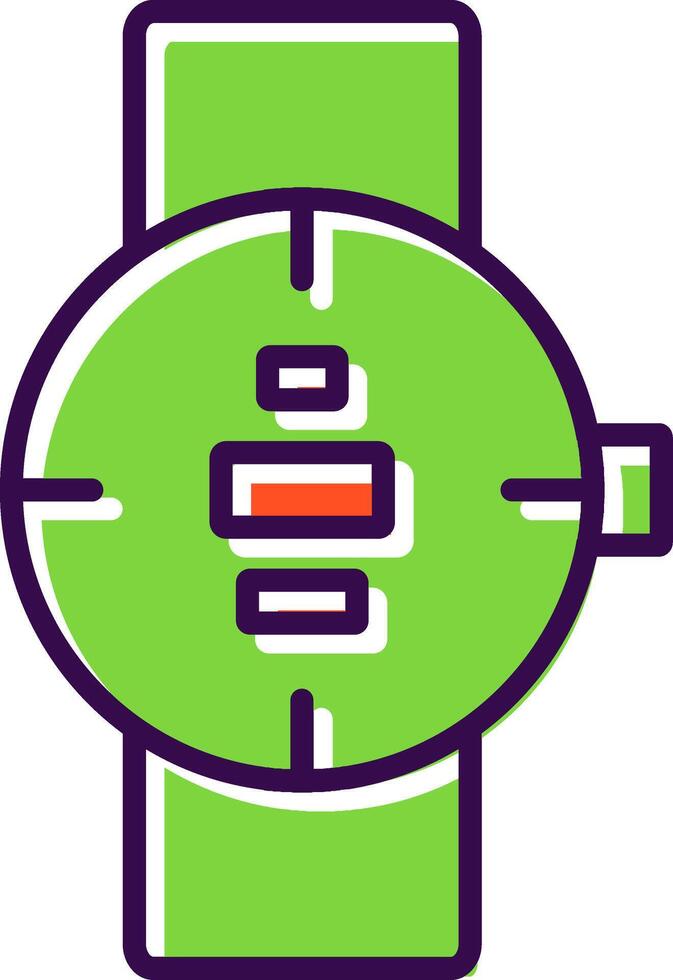 Diving Watch filled Design Icon vector