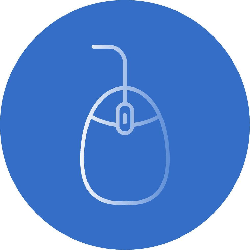 Mouse Flat Bubble Icon vector