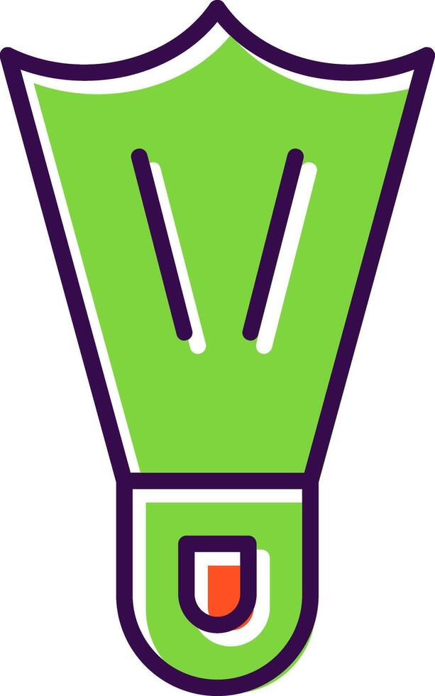 Flippers filled Design Icon vector