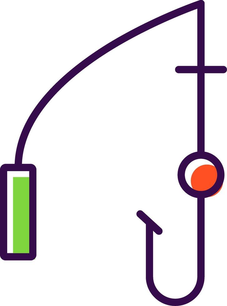 Rod filled Design Icon vector