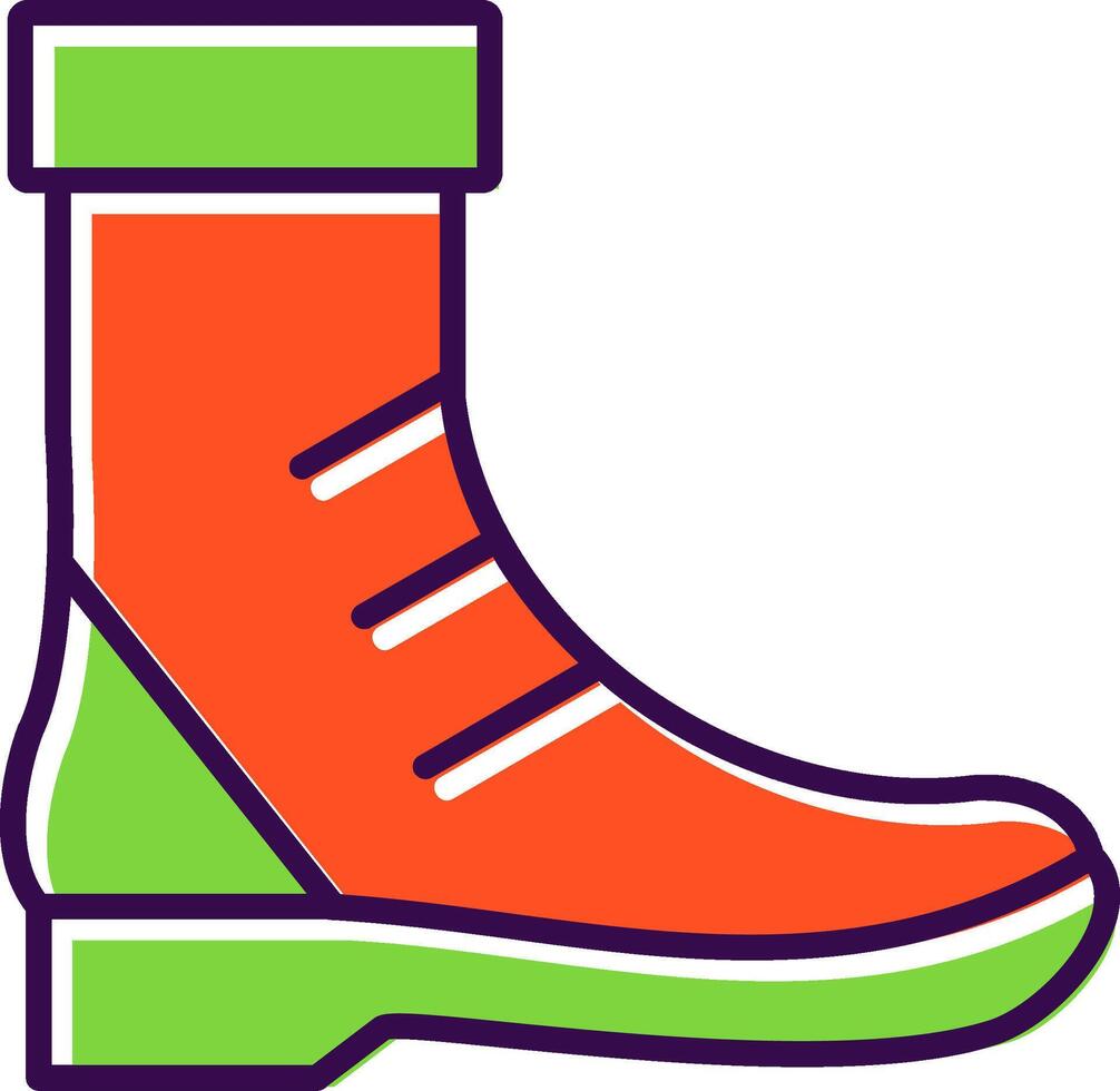 Boot filled Design Icon vector