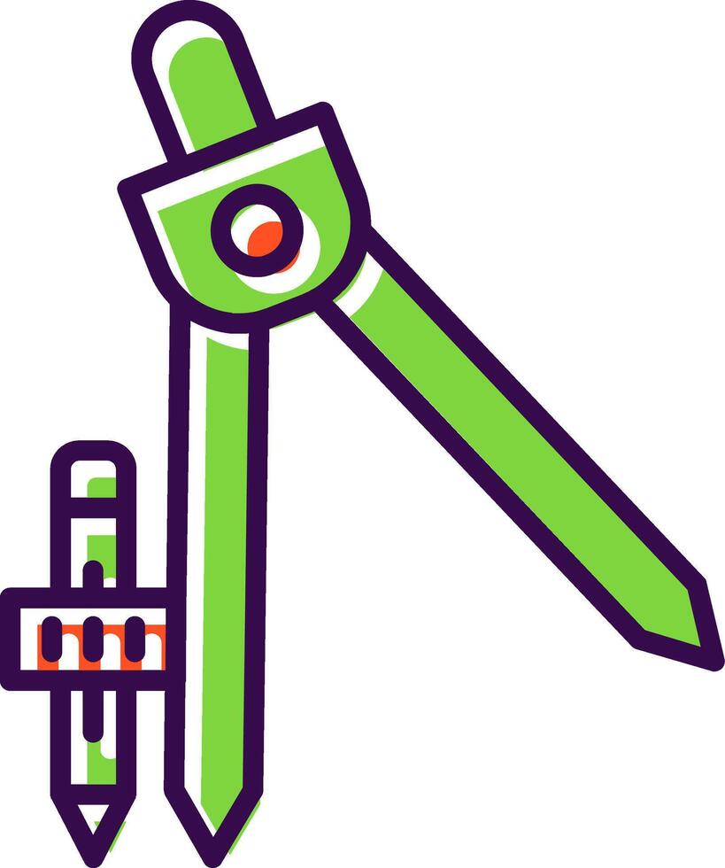 Compass filled Design Icon vector