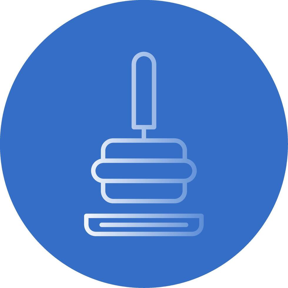 Tamper Flat Bubble Icon vector