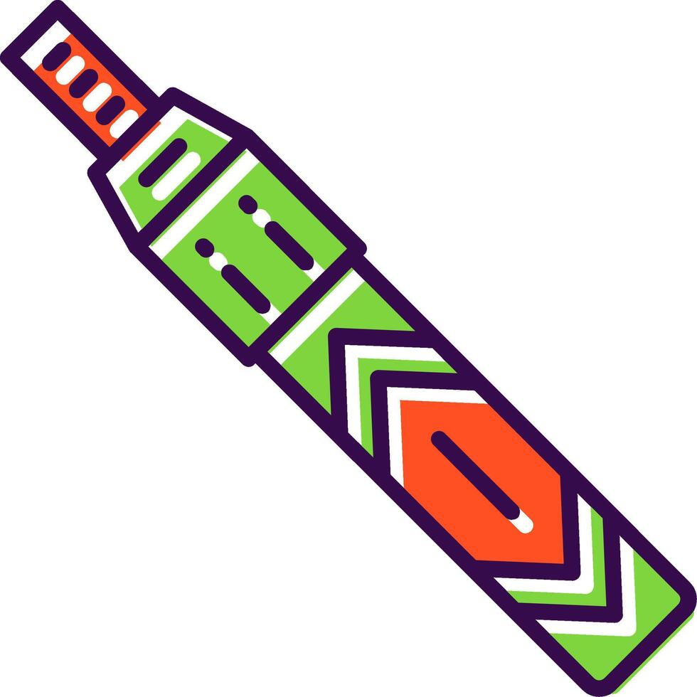 Corrector filled Design Icon vector
