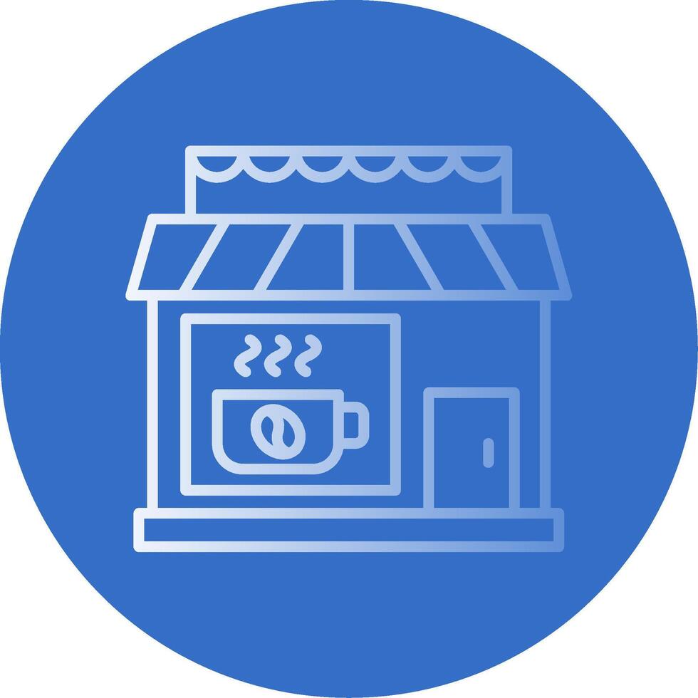 Cafe Flat Bubble Icon vector