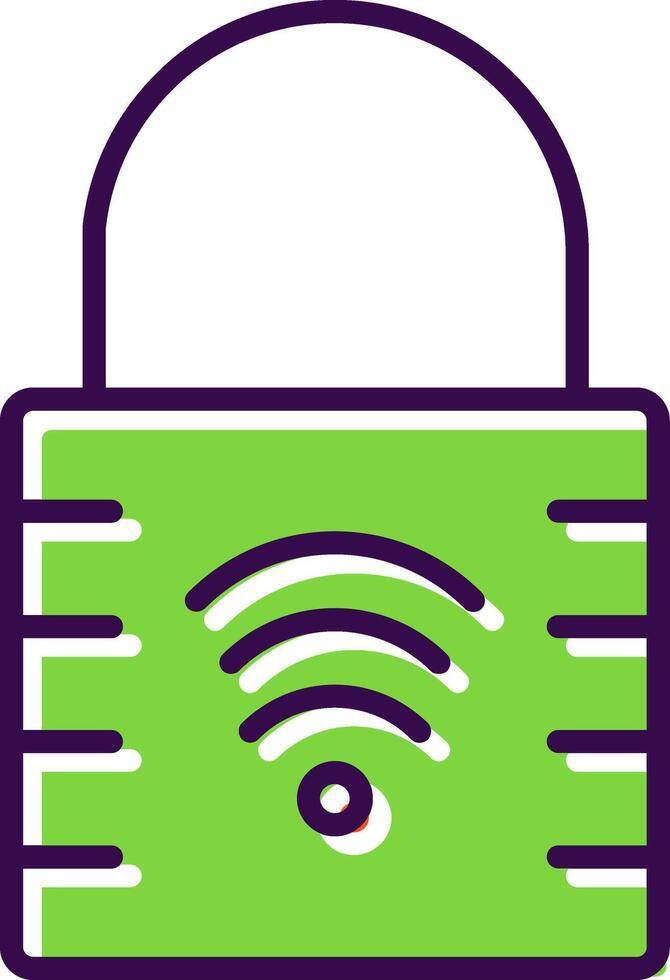 Padlock filled Design Icon vector