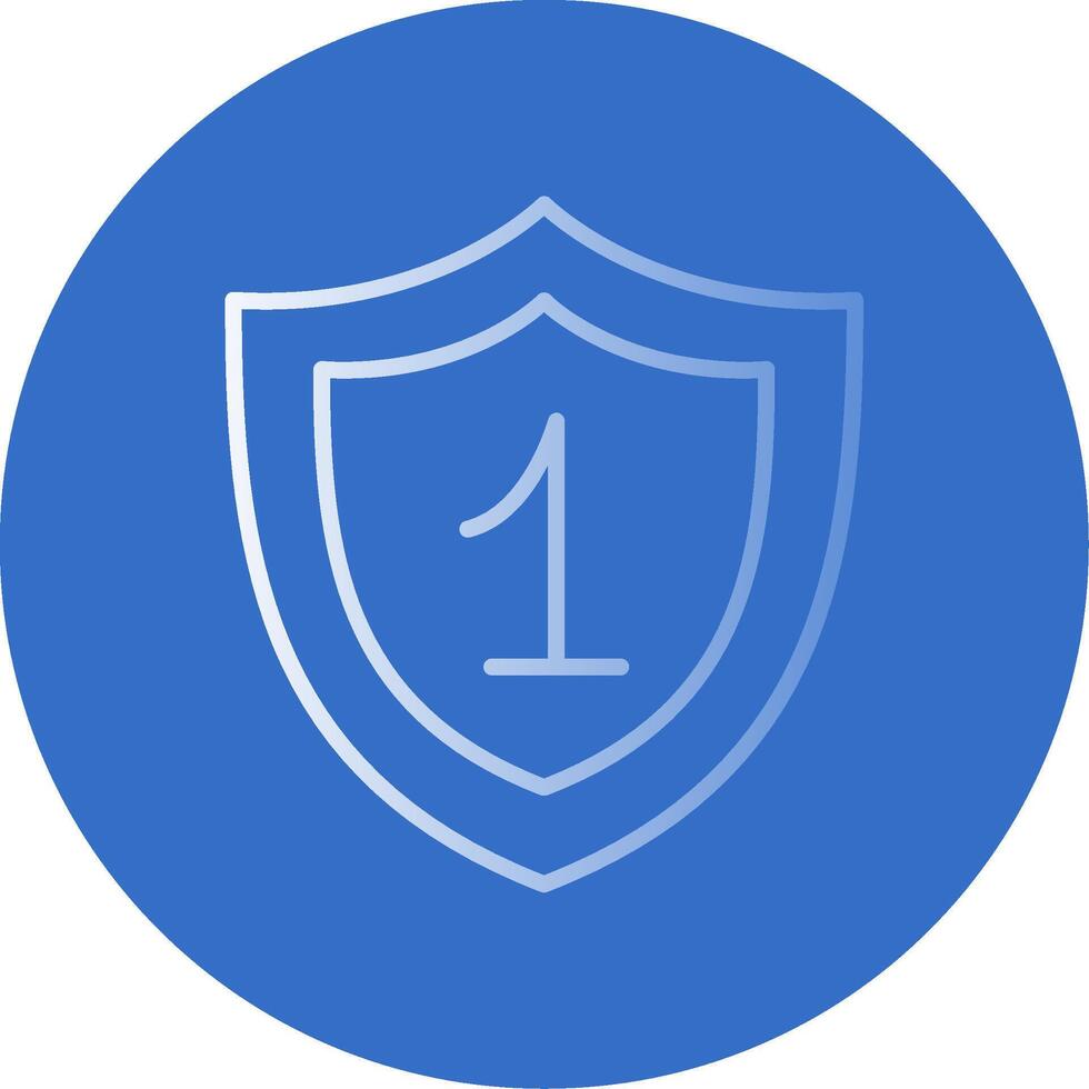 Shield Flat Bubble Icon vector