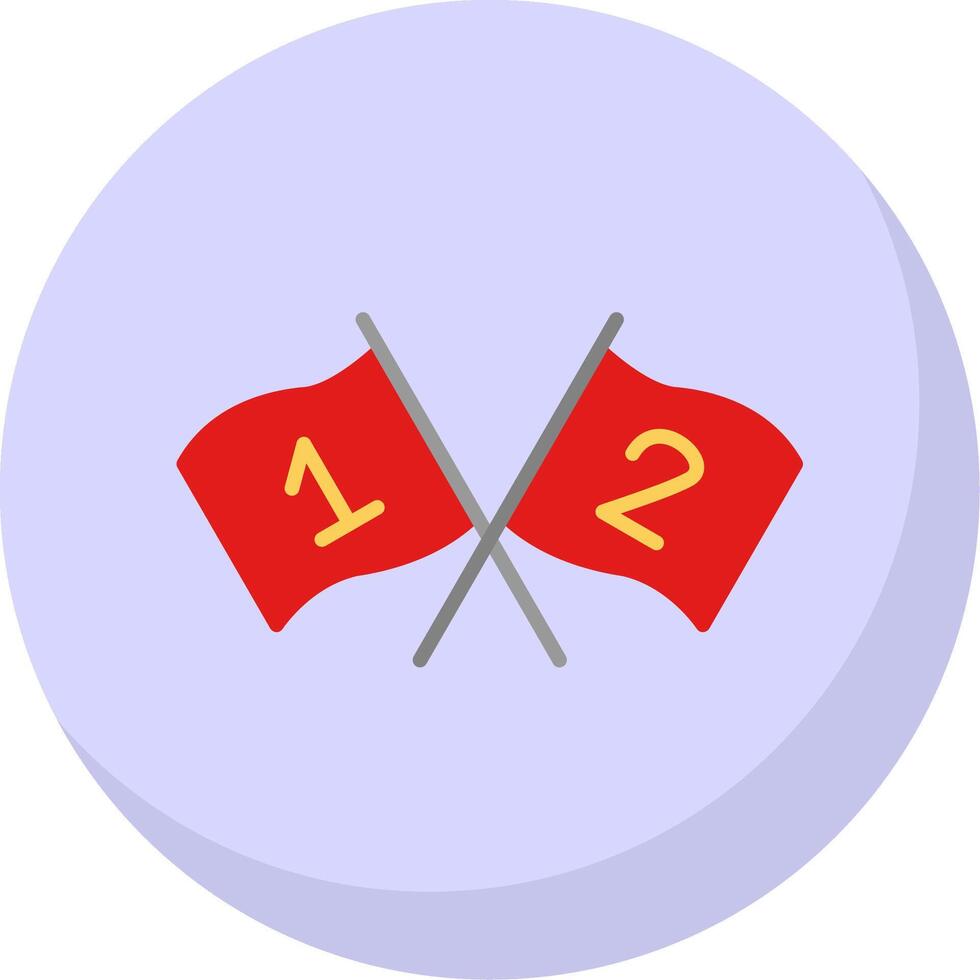 Flags Flat Bubble Icon vector